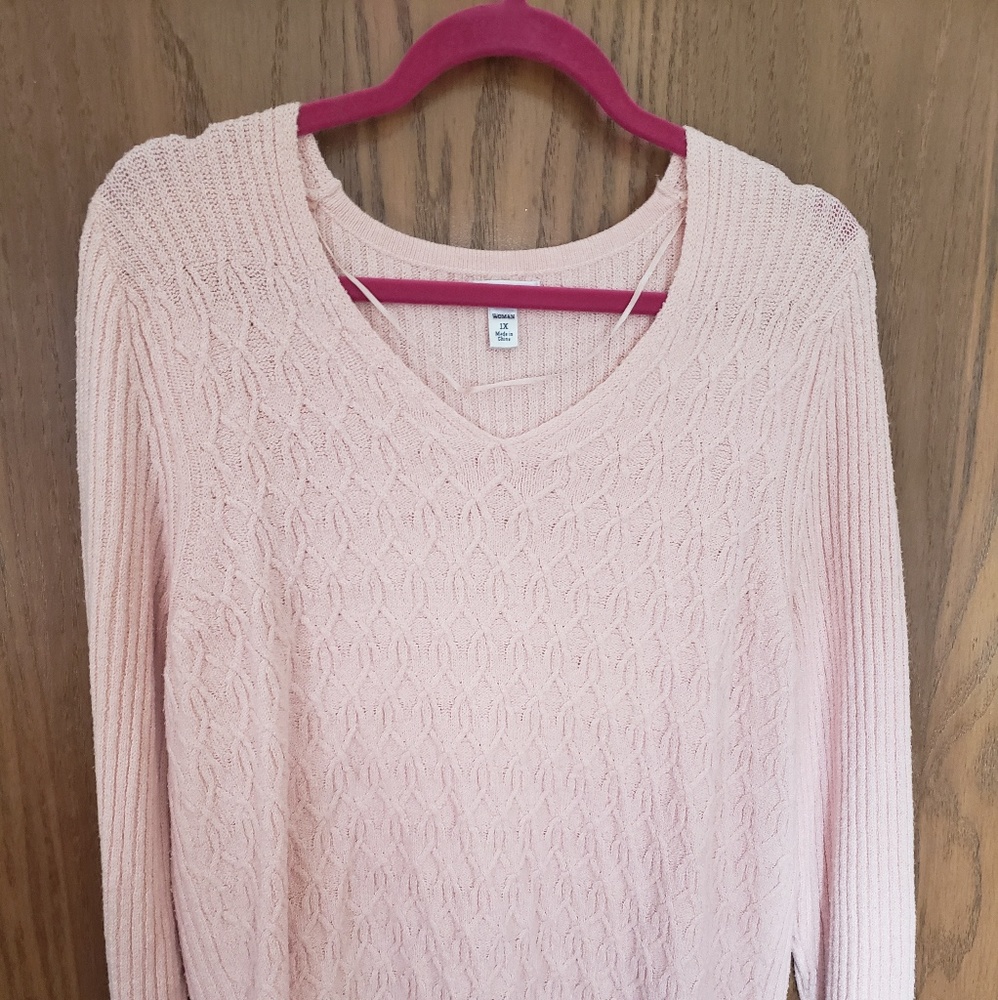 Croft & Barrow pink knit sweater